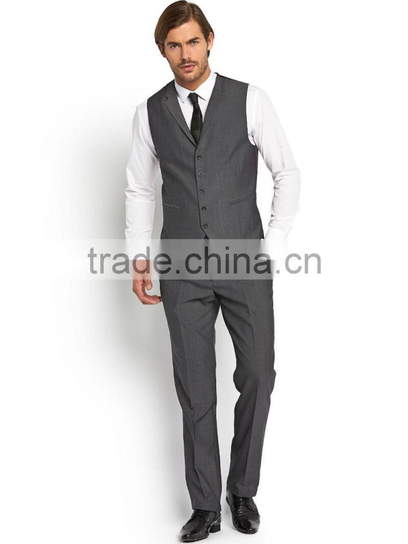 Juqian brand coat pant men suit gray men's tailored man suit