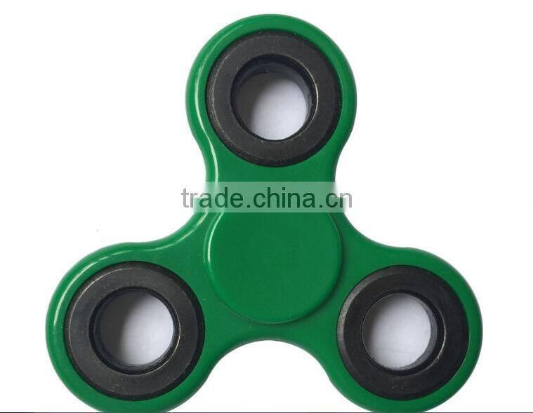 2017 newest wholesale Brass Aluminum Ceramic hybrid fidget spinner hand toy Release Stress EDC Tri