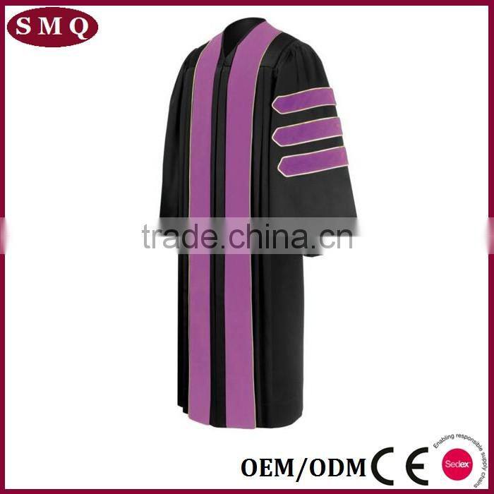 College Univesity doctoral caps and gowns for graduation