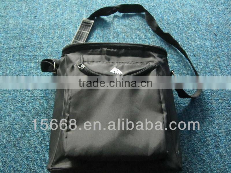 GR-C0058 black best quality lunch cooler bag with strap