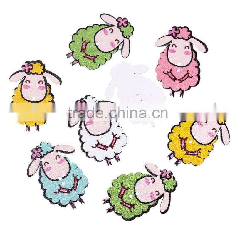 Yiwu Factory Best Quality DIY Fashion Wooden Button & Beads