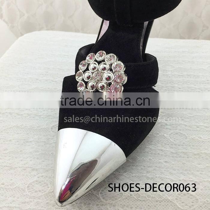 Wholesales Silver China hot sale decorative boot accessories metal lady shoes buckle