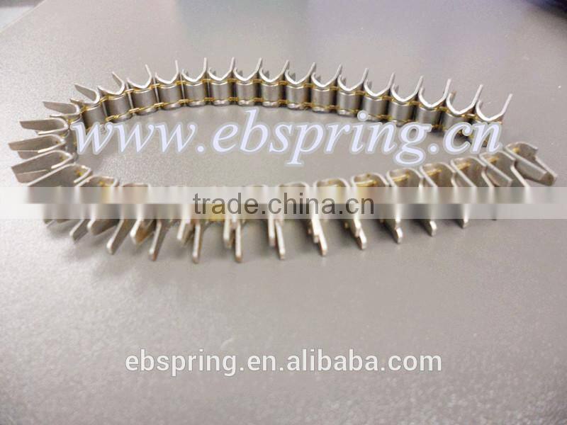 Low cost Strips Shape M66 Mattress Clips/ staples for bonnell spring