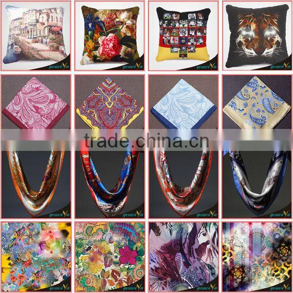 Chiffon Pink Flower Printing Hot Arab Hijab Muslim Fashion Scarf