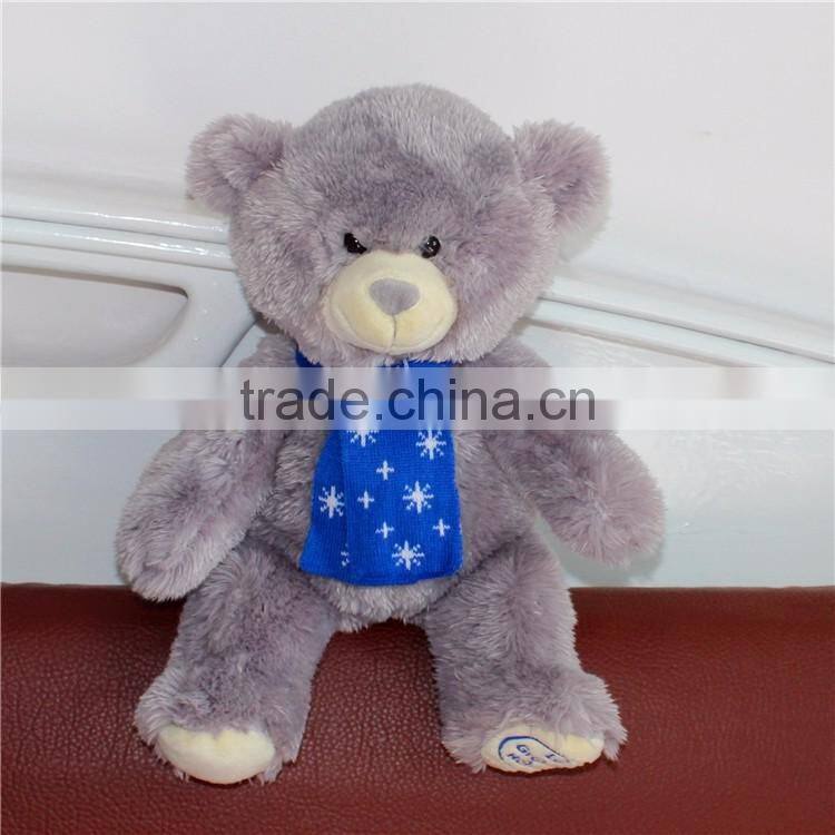 Kids gift high quality soft fancy material stuffed bear plush toy custom teddy bear