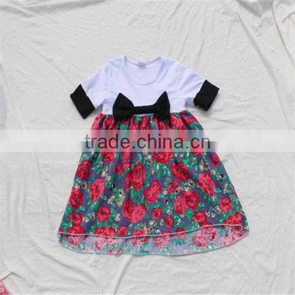 Latest Casual Baby Girls Santa Christmas Dress Fancy Long Sleeve Dresses For Girls Of 7 Years Old