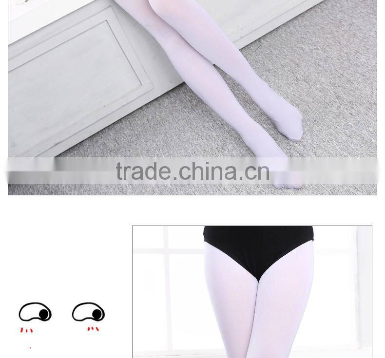 Flexible ballet tights full footed dance tights kids stockings pantyhose tights