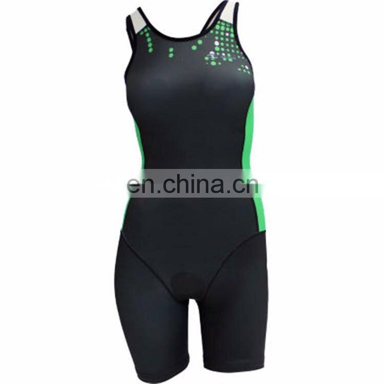 Customized vivid patterns and bright color triathlon wear for women