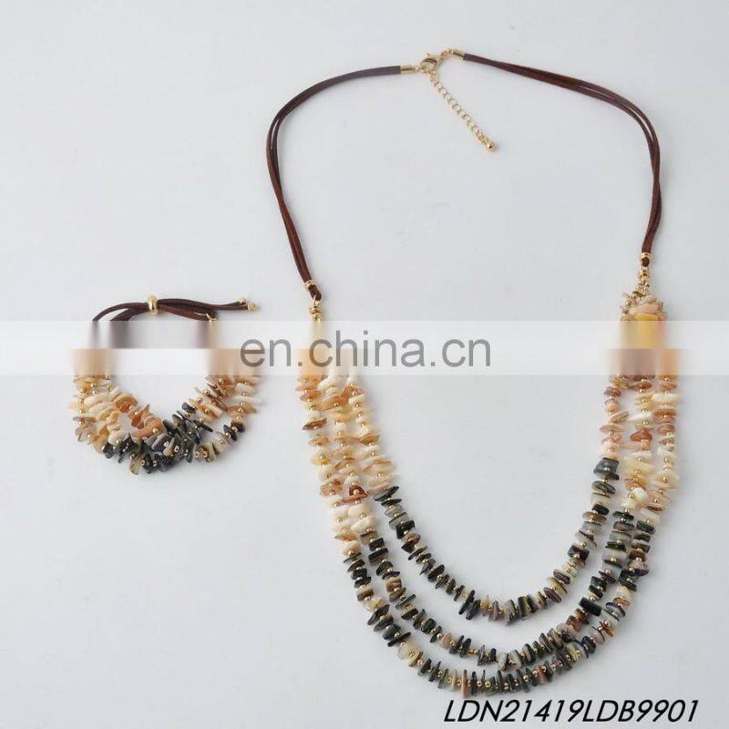 Fashion Layered Handmade Shells Necklaces