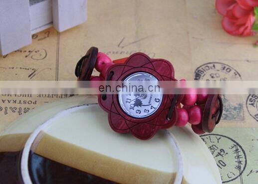 wholesale bracelet Coconut shell watch wooden stretch elasticity watches fashion popular women men watches wholesale