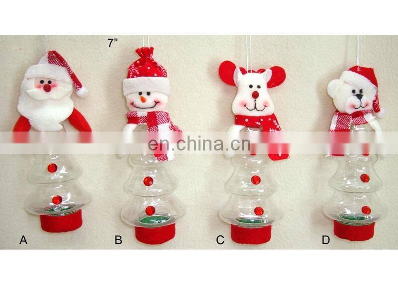 Newest Christmas toys Elderly snowman candy bottle for wholesale