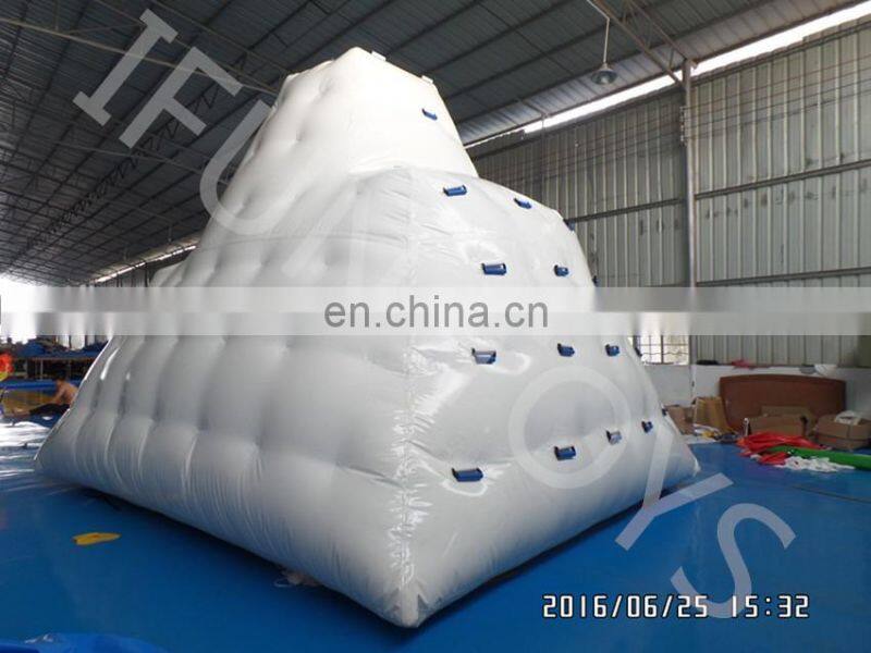 Factory Floating Giant Inflatable Iceberg For Water Climbing Games