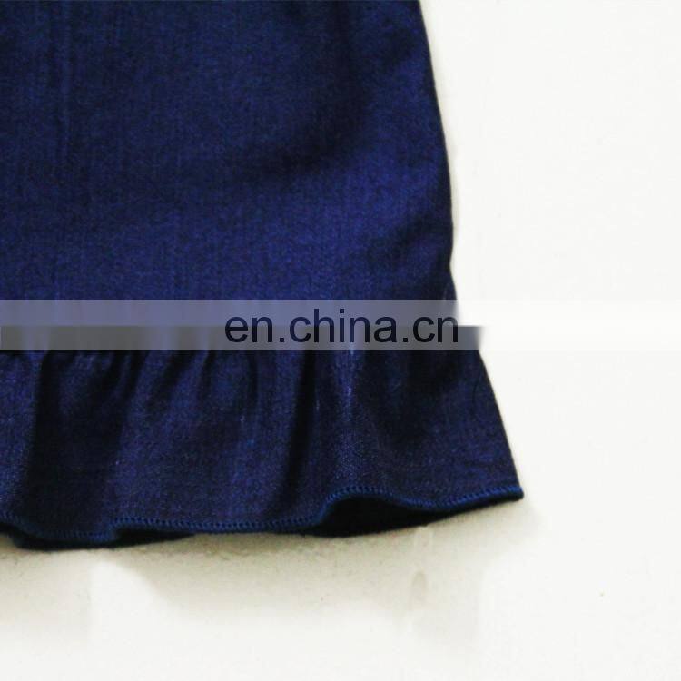 Guangzhou factory supply beautiful children baby girls denim dresses