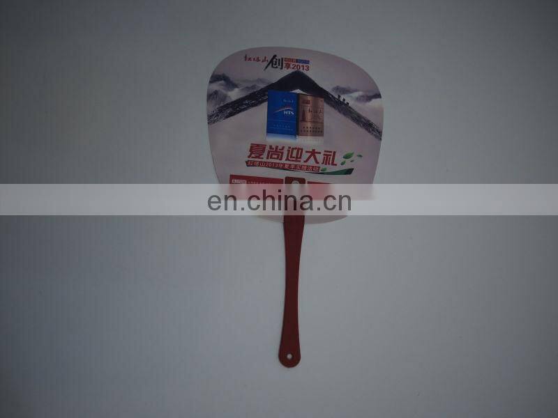 Cheap hand held shape customized fans