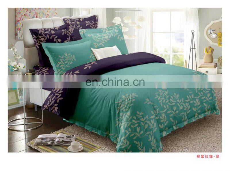 Duvet Cover Set cheap Microfiber feather printed bedding set