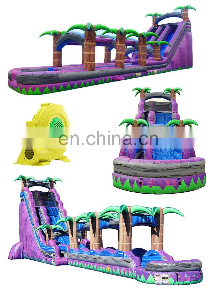 Factory Wholesale Big Inflatable yacht Wet Slide , Used Large Lake Inflatable Water Slip Slides for Sale