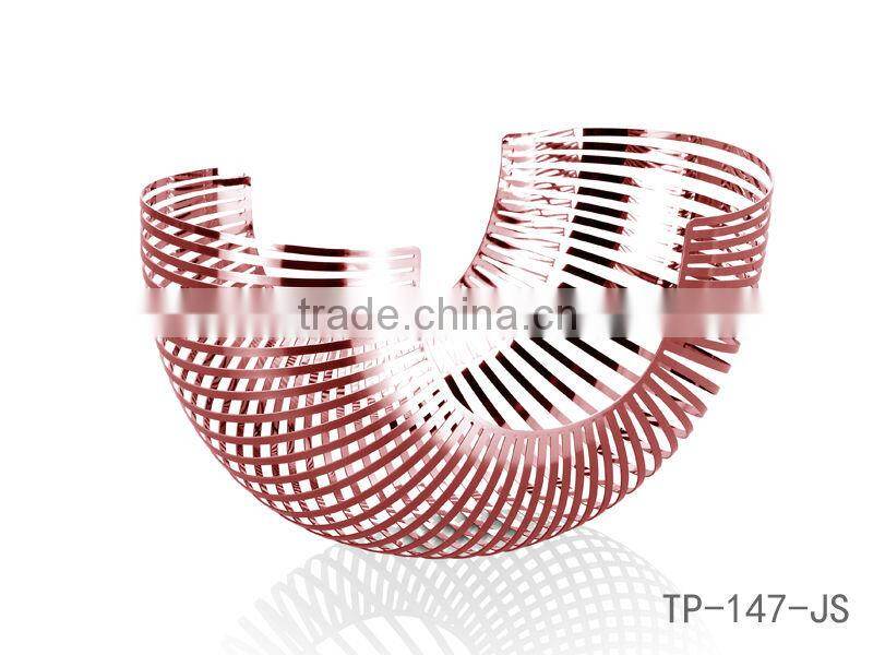 Mirror Finished Stainless Steel Fresh Fruit Plate 304