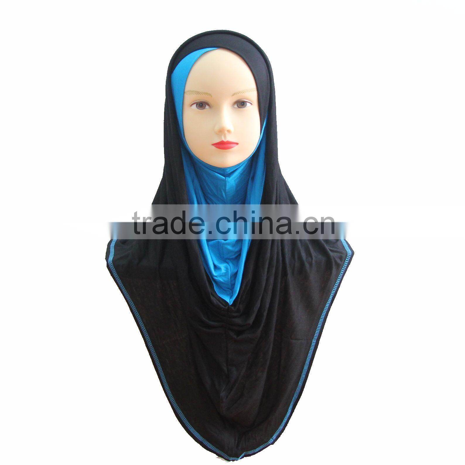 Newest Plain crossover HOT COTTON islamic scarf hijab BIG LONG MUSLIM one piece HIJAB