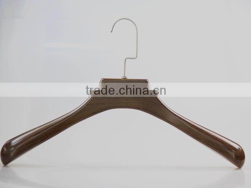 luxury brown matches wooden hanger with notch for wholesale