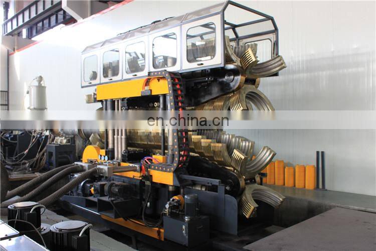 plastic hdpe pe double wall corrugated pipe extruder machine