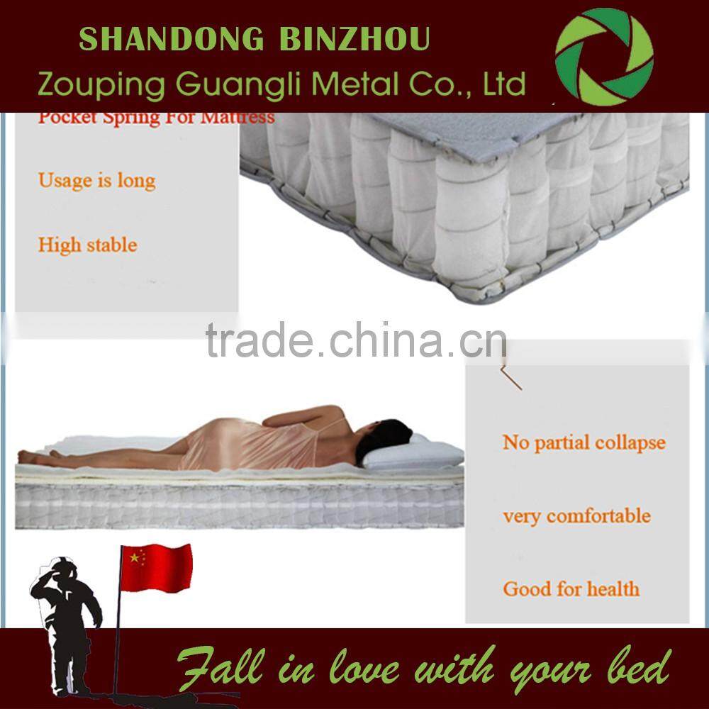 China spring steel supplier Health Pocket spring for ion mattress