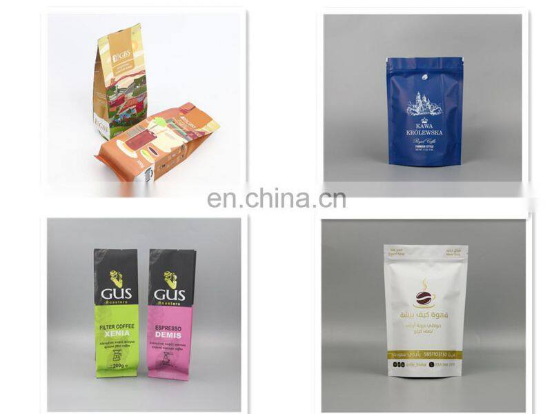 Reseal plastic bags custom powder coffee etythritol sugar food packaging stand up pouches for zipper