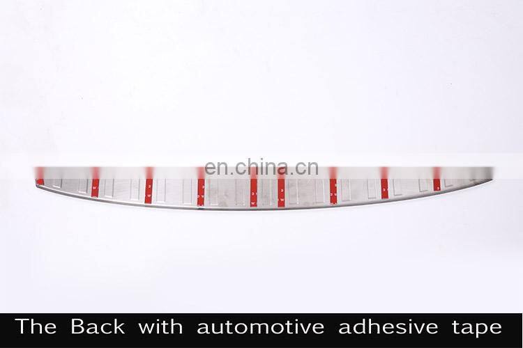 Black Stainless Outside Rear Tail Door Sill Scuff Threshold Protector Cover Plate For Land Rover Discovery 5 L462 2017 2018 LR5