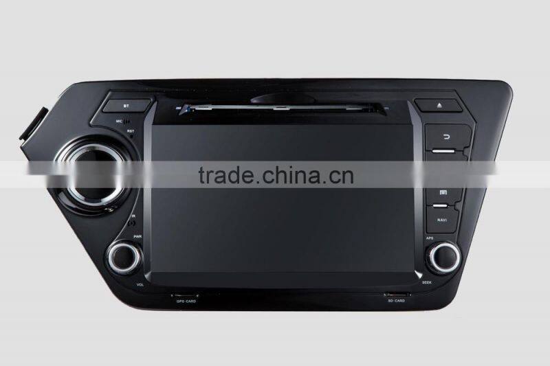 Android 4.2 Car dvd gps/Glonass for KIA K2 RIO 3G WiFi radio RDS bluetooth 1024*600 screen