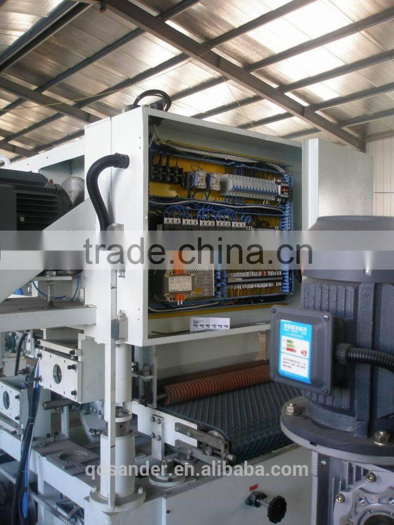 Two head calibrating machine sander