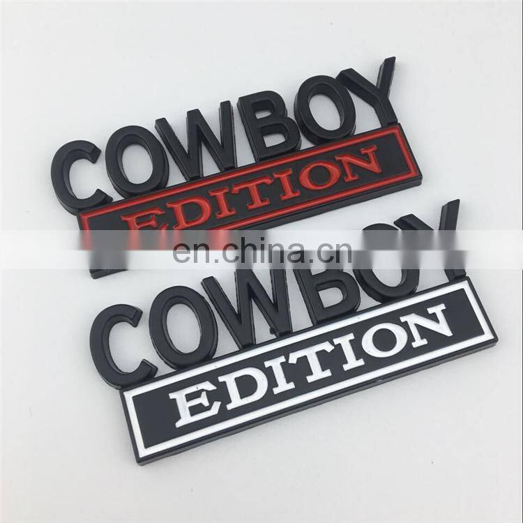 Customized Zinc Alloy Metal Chrome Enamel Paint Gelatin Sponge Car Emblem