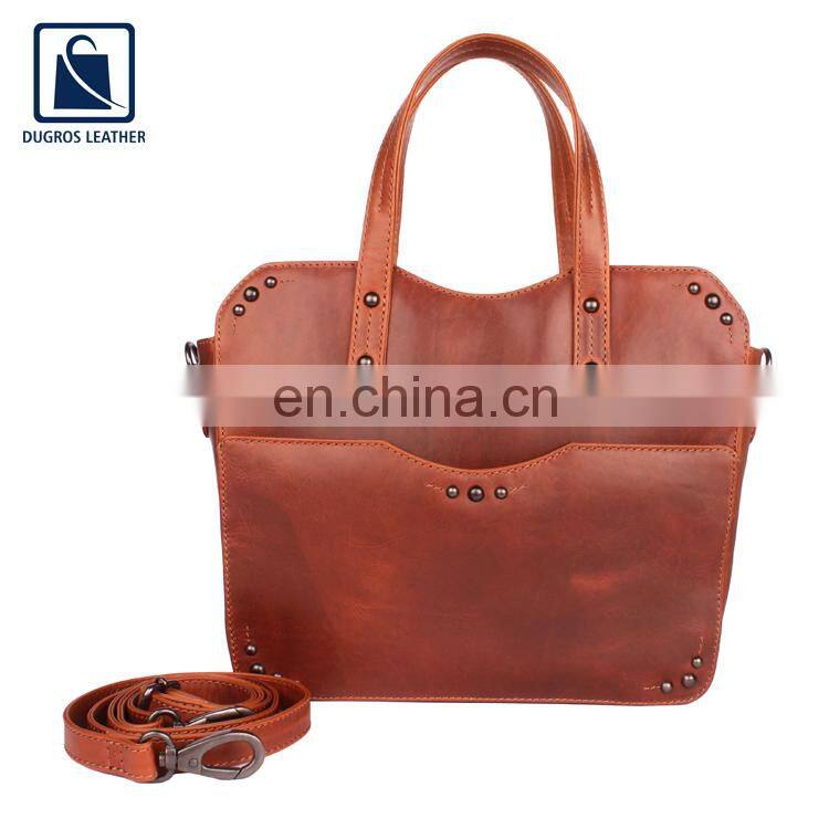 Best Quality Cotton Sheeting Lining Wholesale Fashion Style Unique Design Women Genuine Leather Satchel Bag Exporter