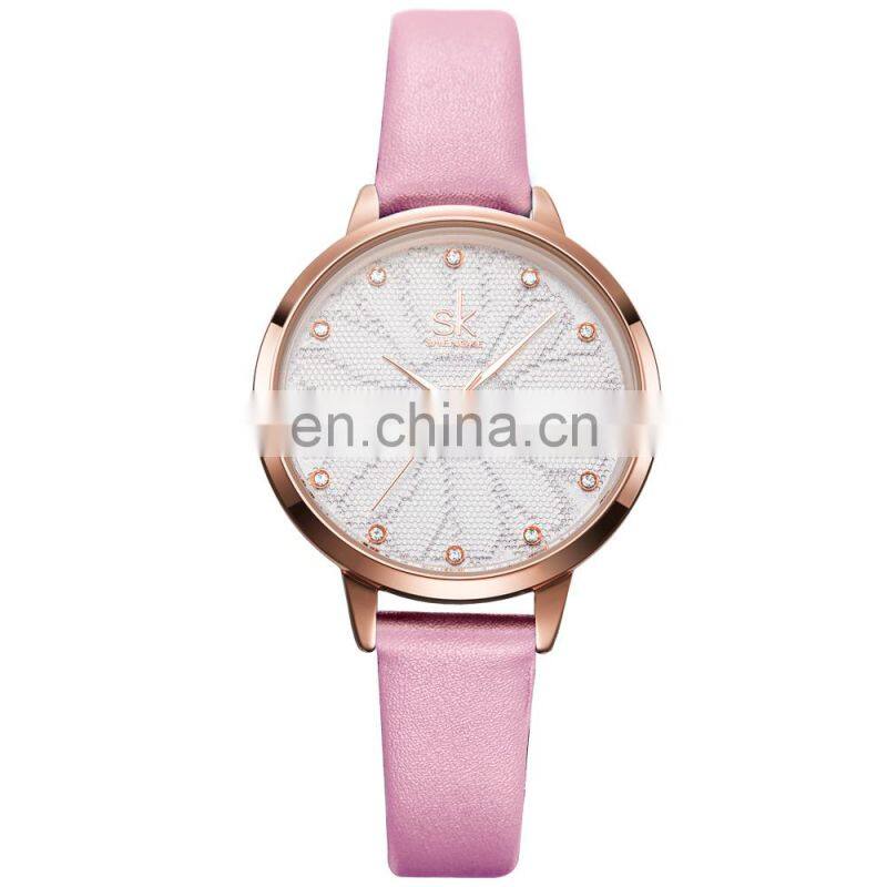 SHENGKE Women Wrist Watch K8058 Young Girls Fancy Watches Wholesale Chinese Handwatch Multi Color Student Watch