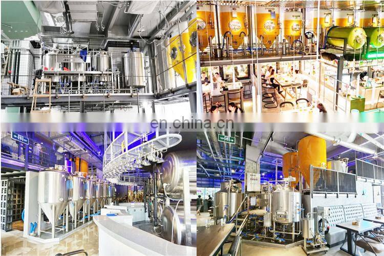 2000L craft beer making machine for beverage can production line