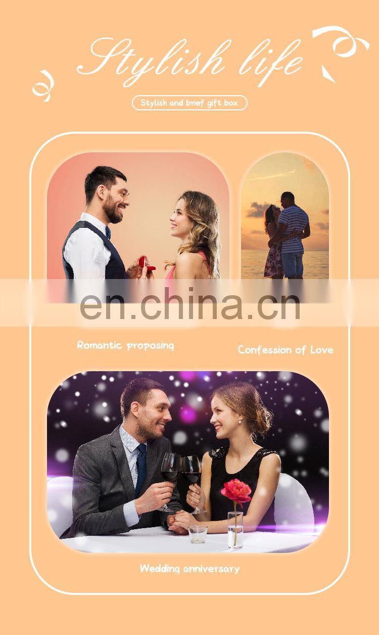 Factory Outlet Popular Design Custom romantic party wedding lovely birthday luxury packing paper gift boxes with red bow