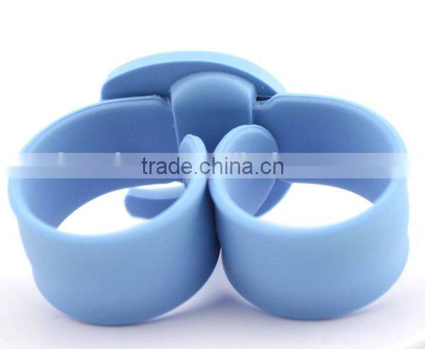 cute elephant slap watch with glass face quartz movt silicone strap for child