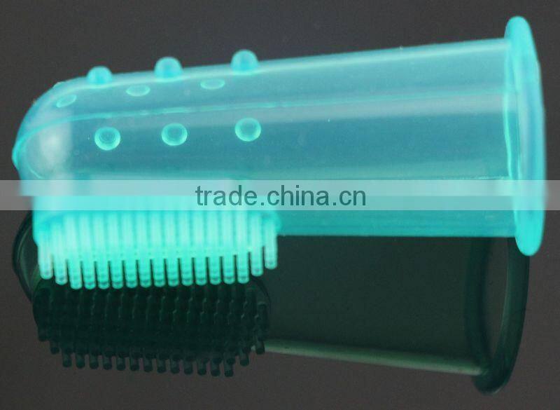 Cool and soft fingertip toothbrush
