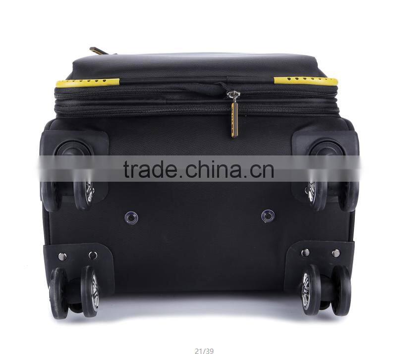 Simple and decent nylon trolley luggage