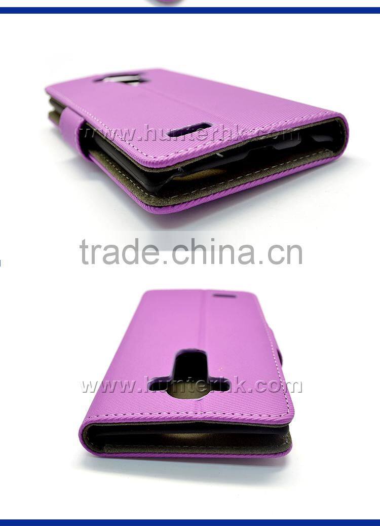 AAA Quality Plain Wallet Case For LGG4