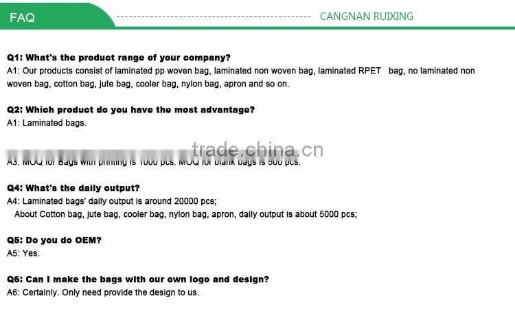 custom polyester shopping bag biodegradable