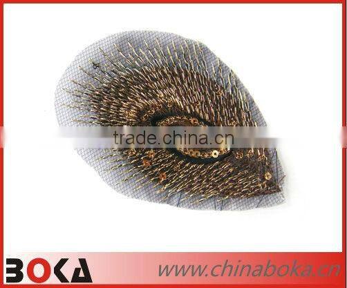 Beaded rhinestones bridal applique