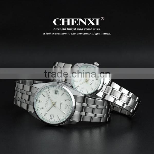 Guangzhou watch market Quartz wrist watch water resistant cheapest stainnless steel watch 006AMD