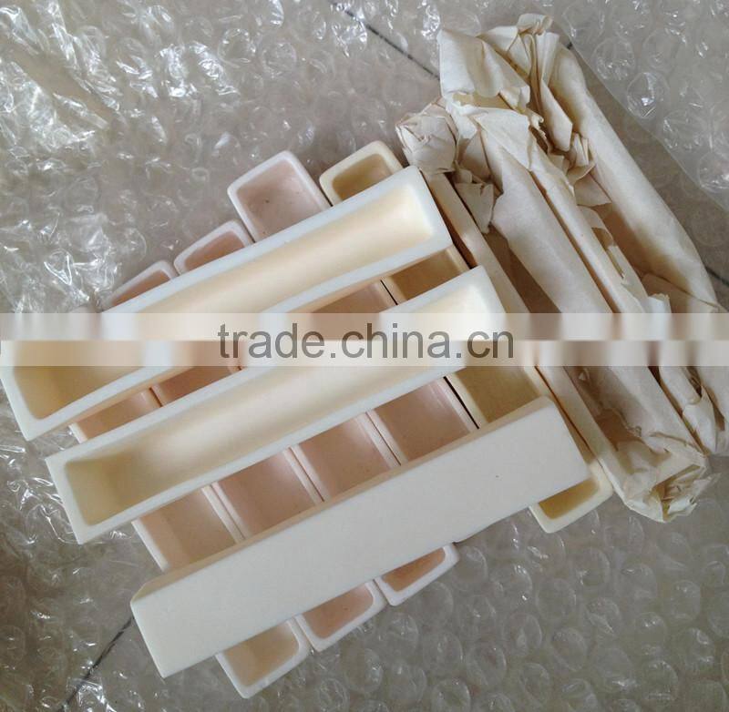 Great quality alumina corundum square crucible boat