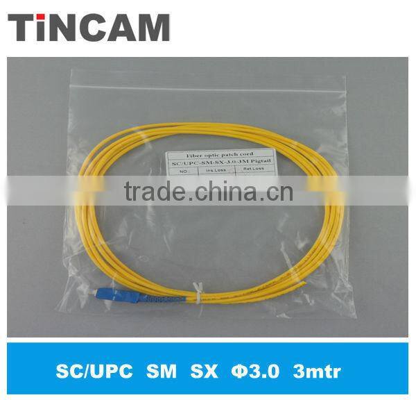 single mode 5m LSZH fiber optic pigtail