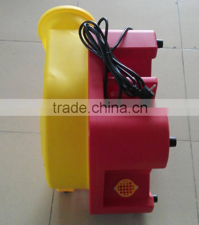 Centrifugal air blower for inflatable bouncers