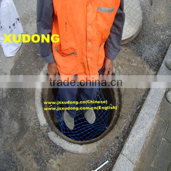 Inspection well safeguard net