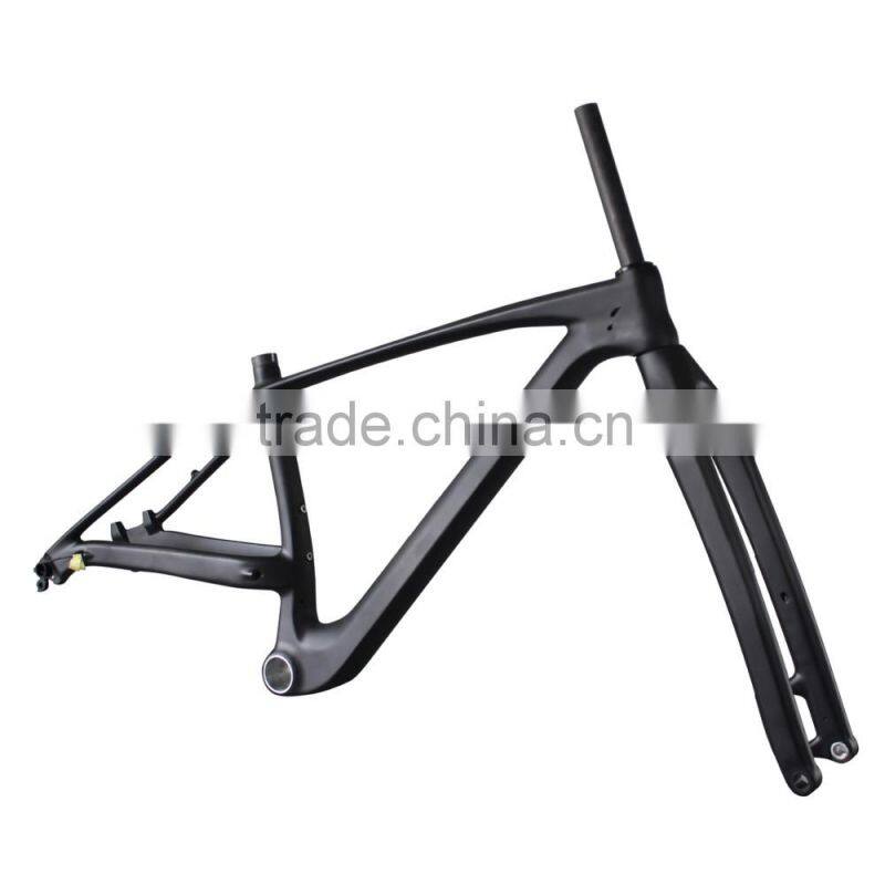 ICAN 27.5 Plus mtb frame carbon 650b plus mountain bike frames bike rigid special tire 3.0''