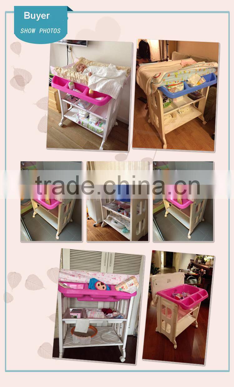 PM3319 New Design Eco-friendly Hotsale Baby changing Station with Bthtub