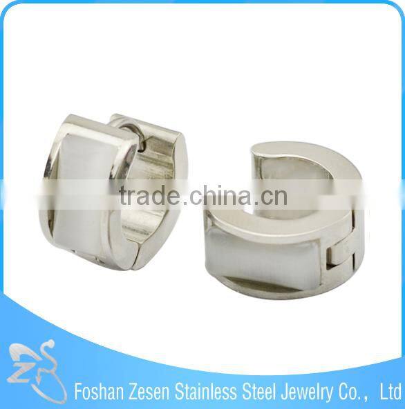 ZS13041 stainless steel beautiful hoop earrings korean model selling earrings for young girls
