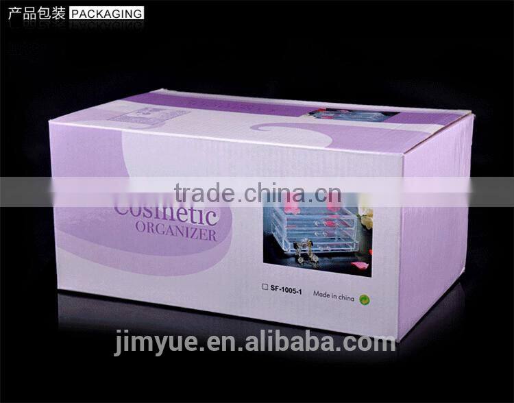 Acrylic cosmetic organizer with removable lipstick holder