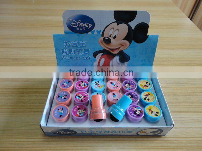 New kids tumbler palstic self inking stamp